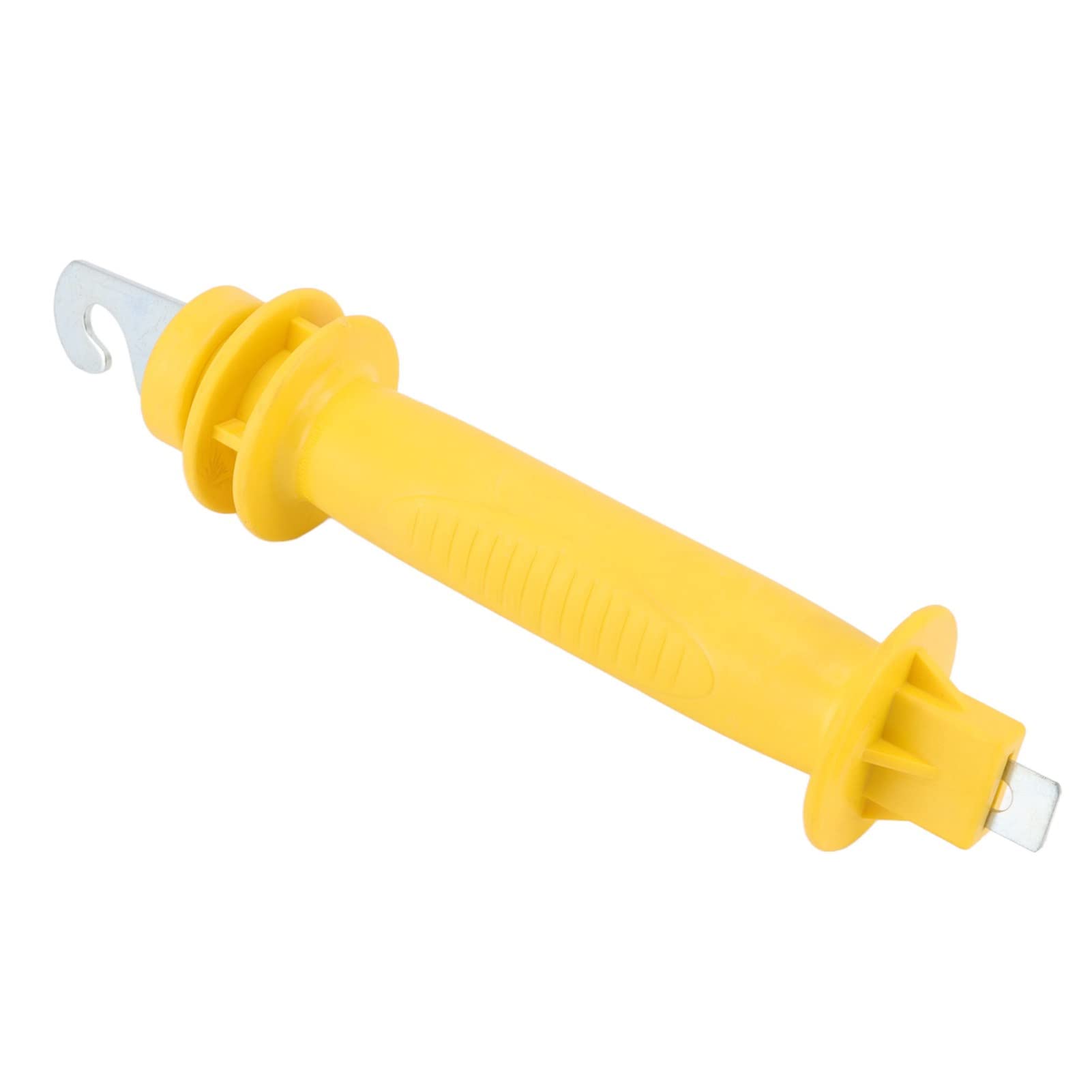 5 Maniglie Per Recinzione Elettrica: Isolate Con Gancio In Metallo, PP + Acciaio Zincato, 24,5 Cm. Per Fattoria E Ranch. - 2