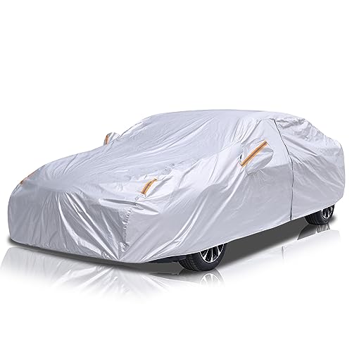 Image of Car Cover Composite Strong Material Custome Fit for Toyota Corolla Car Cover Waterproof Sun Protection Full Exterior Covers, Car Cover for Toyota Corolla Length up to 183 Inches, SCBS-103