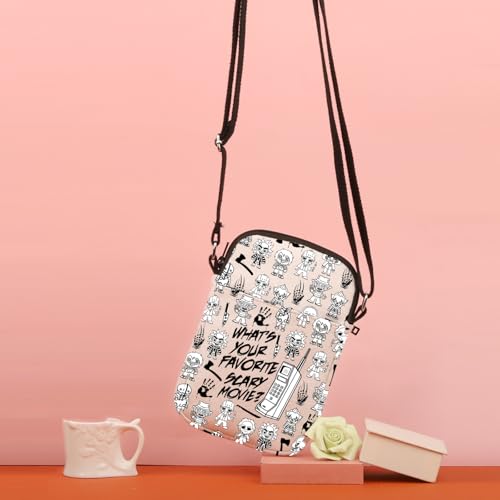 TSOTMO Horror Movie Gift What's Your Favorite Scary Movie Crossbody Bag Horror Characters Funny Movie Gift for Daughter4