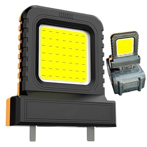 Draadloze led-werklamp, draagbare oplaadbare projector, compacte 21 V projector, verlichte buitenzaklamp voor garage, loodgieterswerk, wandelen, magazijn, bouwplaats, noodgevallen, storing van
