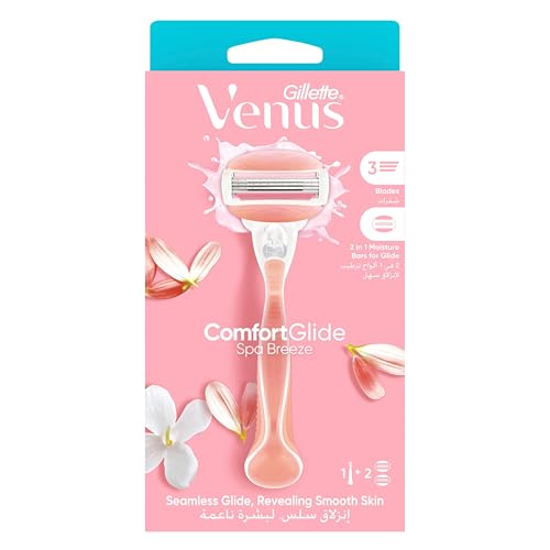 Venus ComfortGlide SPA Breeze Womans Refillable Razor: 1 Handle +2 Blade Refill