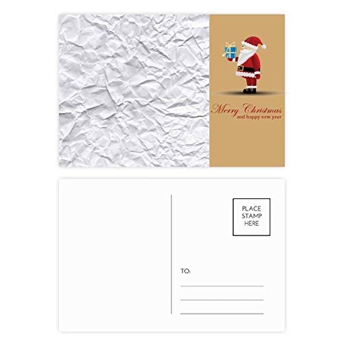 Cartes postales blanches irrégulières haut de gamme pour correspondance de Noël