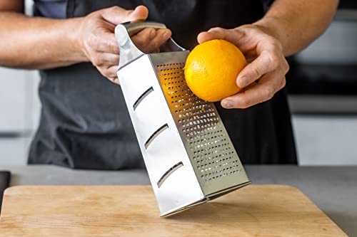 Foto von MasterClass Säuregeätzte Edelstahl-Reibe mit Griff, 24 cm (9,5