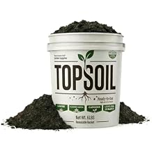 All Purpose Topsoil 6 lb Pail, Premium Garden Planting Soil for Indoor Outdoor Plants, Flowers, Vegetables, Shrubs, Raised Beds, Containers and Landscaping