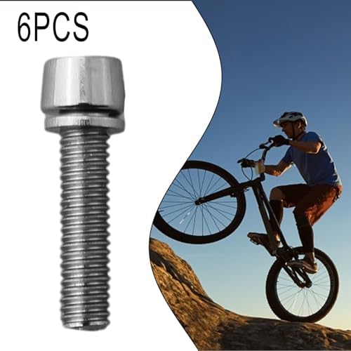 6PCS M5 x 20mm and M6 x 20mm Stem Bolts for Road for Bike Seatpost Collar, Derailleur & Headset – High- Steel, for CNC-Machi(5 * 20MM) — view 6