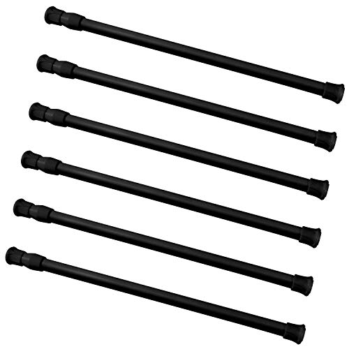 GOODUSCN Tension Rods - 6 Pack Cupboard Bars Tensions Rod Curtain Rod Closet Rod 28
