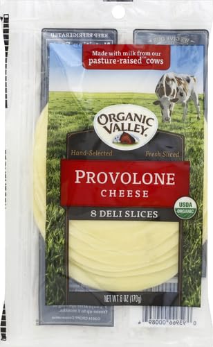 Organic Valley Organic Provolone Cheese Slices, 6 Oz #TOP18