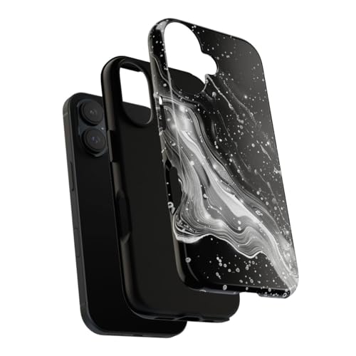 Coque rigide iPhone 16 évitant les rayures arrière motif galaxie - 3