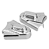 2pcs Motorcycle Chrome Rear Wheel Shaft Cap Side Protector Guard Axle Covers Compatible with Harley Softail Heritage Springer Standard Custom 1986-2007