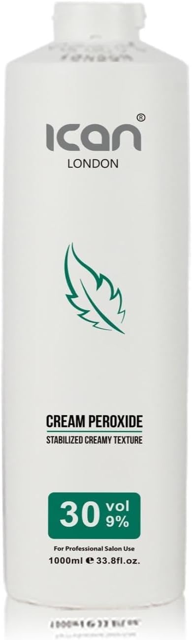 ICAN LONDON PROFESSIONAL CREAM PEROXIDE 30 VOLUME 9% 1000 ML (1 LITRE)