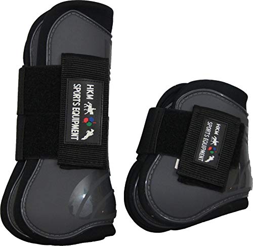 HKM 8566 Springgamaschen und Streichkappen 4er Set, gefüttert, Pony Cob Full