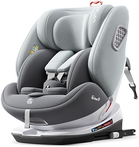 Amazon | heekin チャイルドシート 360°回転式 ISOFIX トップテザー 