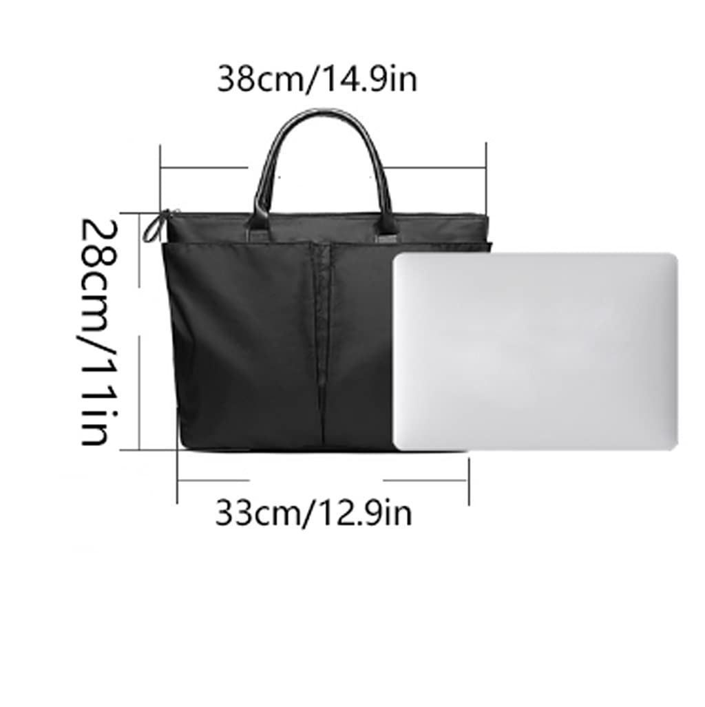 Dokumententasche Damen Handtaschen dünn wasserdicht stoßfestes Fach Großraum Aktentaschen Schulter Messenger Packung vielseitig Ausflug ins Schulbüro (Color : Grau)