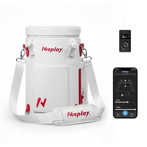 Nisplay Portable Tennis Ball Machine (White)