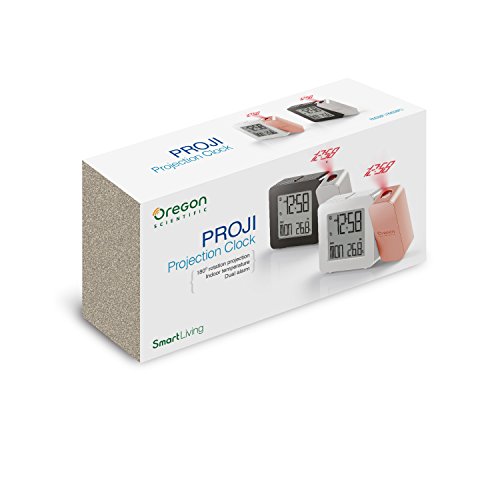 Oregon Scientific RM 338P - Réveil avec Projection de l'heure et température intérieure Rose