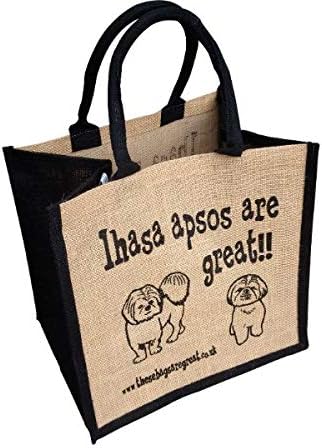 Pugs - Reusable Jute Shopping Bag - These Bags are Great - Fantastic Gift for All Family Members - Bag for Life - Tote Bag - Good Size Bag