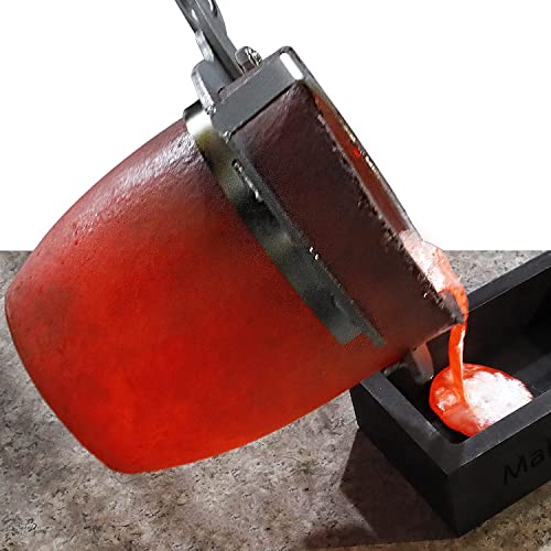 Makgrand Casting Graphite Crucibles, Melting Casting Metal, Withstand The High Temperature 1800℃(3272°F), Refining Aluminum Gold Silver Copper, Casting Tool (2.9Kg) #TOP6