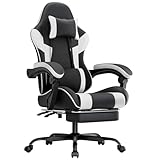 4. Construction robuste pour un maintien fiable : la chaise de jeu est équipée d'un cadre en acier et d'une base en fer robuste et conçue pour un usage quotidien. Les roulettes se déplacent silencieusement, tandis que la chaise d'ordinateur reste sûre et stable.