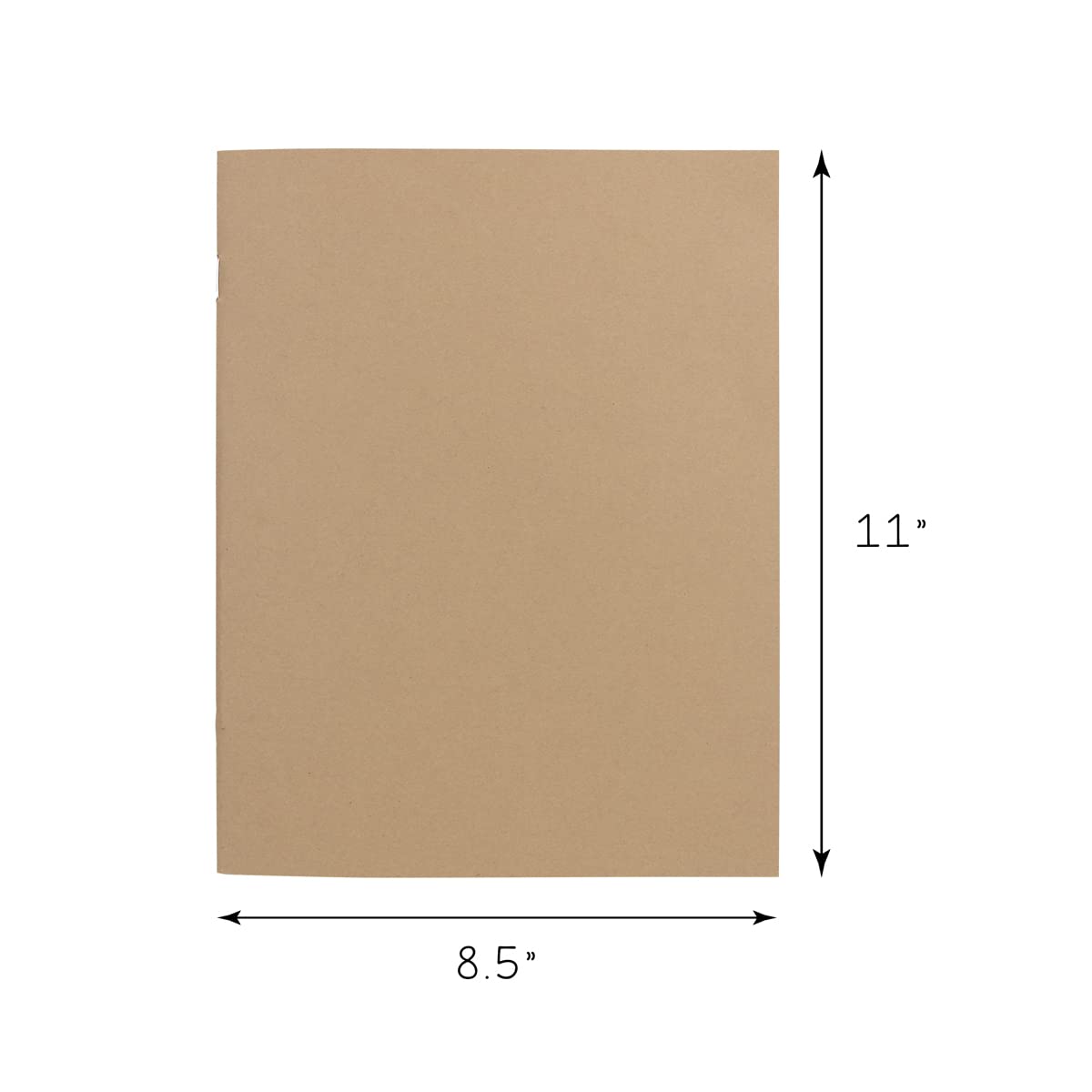 Hygloss Kraft - Libri vuoti, quaderni sfoderati per diari, schizzi, scrittura, 24 pagine bianche, 24 x 24 pollici, 24 libri