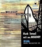  Nach Israel mit m.s. MOLEDET. Reiseprospekt.