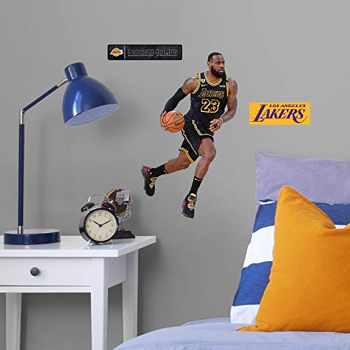 Lebron James: Black Jersey - Officially Licensed NBA Removable Wall Decal