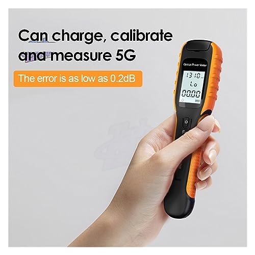 Medidor de potencia óptica 5G recargable de alta precisión con linterna 5