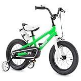 Royalbaby Kids Freestyle Bicycle, Green, 12-Inch