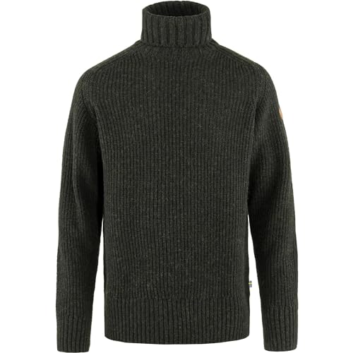 Image of Fjallraven Ovik Roller Neck Sweater Dark Olive LG
