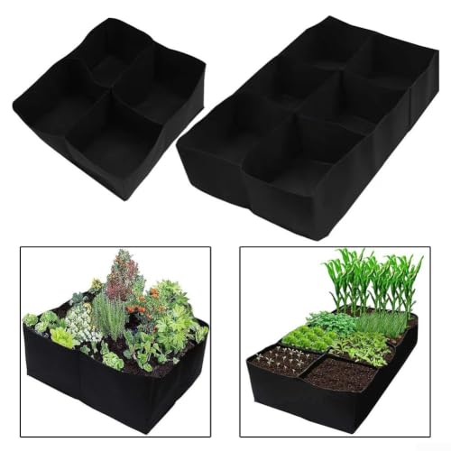 Cama de jardín elevada de tela reutilizable para plantar verduras en exterior 8