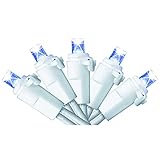 Cosmo Lighting Christmas / Outdoor / Patio Lights 70 count ICICLE Concave LED String Lights, White Wire, Cold White