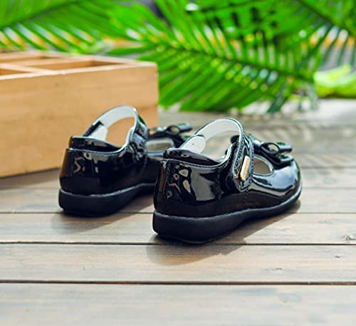 Girl's Mary Jane Bowknot Ballet Ballerina Flats Strap School Uniform Dress Shoes(Toddler/Little Kid)3
