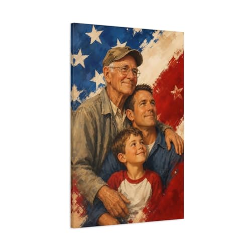 Tableau vintage effet peinture sur toile premium de 60x90 cm avec châssis épais