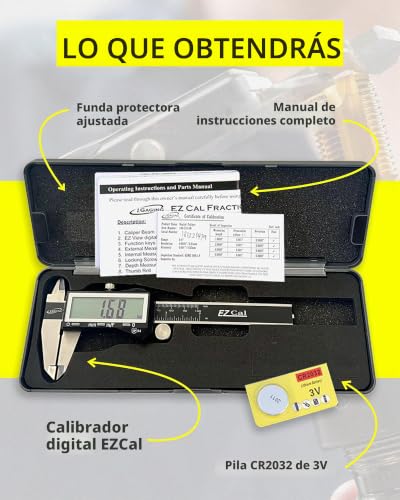 Calibre digital de 0 a 6 pulgadas iGaging electrónico IP54 inoxidable 6