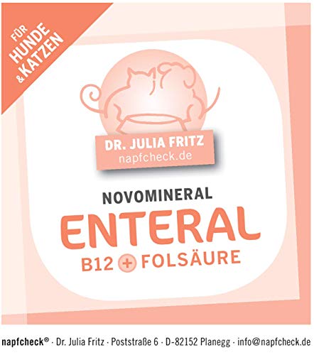 napfcheck Novomineral Enteral - Vitamin B12 und Folsäure für Hunde und Katzen - 150 g
