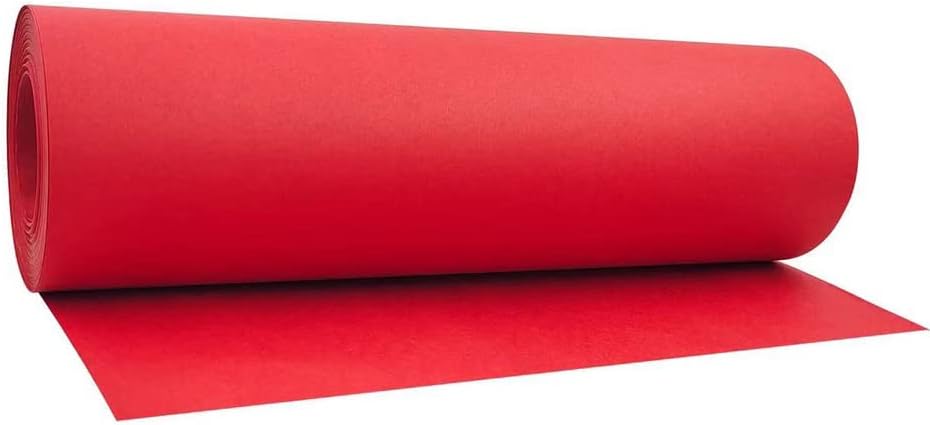 Rubik Art Kraft Paper Roll 30cm x 100f (30meter) Packing Roll Recyclable Paper For Gift Wrapping Decoration Flower Parcel Packaging Shipping - Red