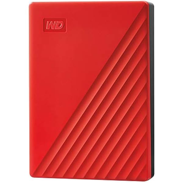 WD 4 TB My Passport Portable HDD USB 3.0 with software for device management, backup and password protection - Red - Works with PC, Xbox and PS4