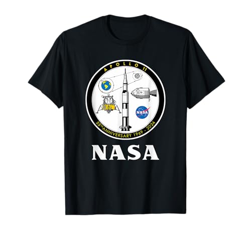 NASA Apollo 11 55th Anniversary 1969 - 2024 Patch Camiseta
