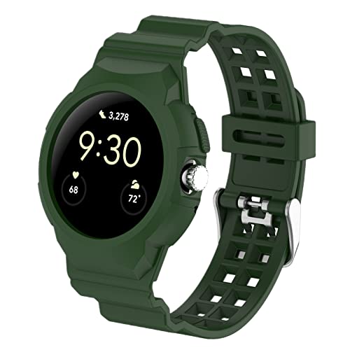 LICHIFIT Google Pixel Watch 2/Pixel Watch�Ή��o���h TPU ��̌^ �����o���h �����x���h �X�|�[�c �x���g �h�� �y�� �E���ȒP �i�_�[�N�O���[���j