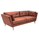Unser großzügiges 3er Sofa besticht mit einem hochwertigen Premium-Samtbezug
