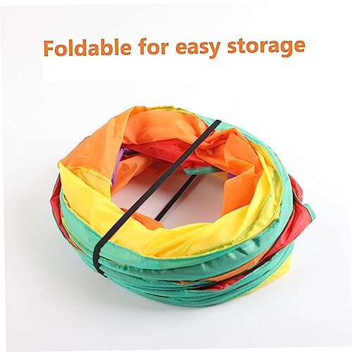 Túnel plegable para gatos resistente con detalles interactivos para gatitos 3