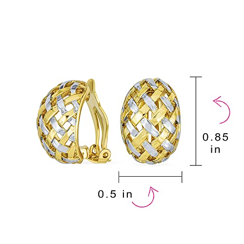 Boucles d'oreilles clip demi-créole pour oreilles non percées - 4