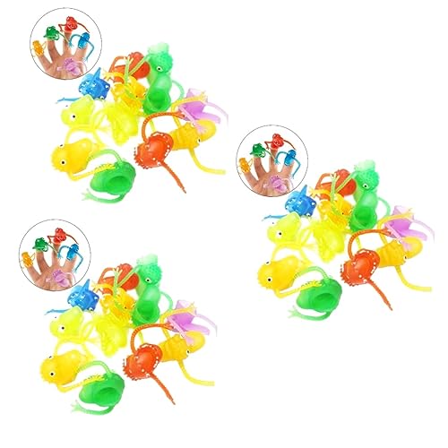 Toyvian Brinquedo 30 Pçs Bolsa Infantil Estilo De Mão Crianças Animais Fantoches Dedo Complicado Enc