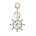 Produktbild FEDSJUIHYG Strass Rudder Anhänger Charm Keyring Schlüsselanhänger mit Hummer-Haken für Halloween Weihnachtsdekoration Geschenk DIY Schmuck Ruder-Form-Anhänger