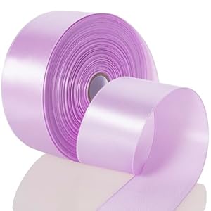 GIYOMI Fliederfarbenes Satinband 45,7 m