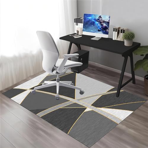 Tapis de protection de sol en bois dur durable pour chaise de bureau de direction - 4