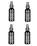 NYX Cosmetics Make Up Setting Spray, Matte Finish/Long Lasting, GlyAsf 4 Pack (2.03 Ounce)