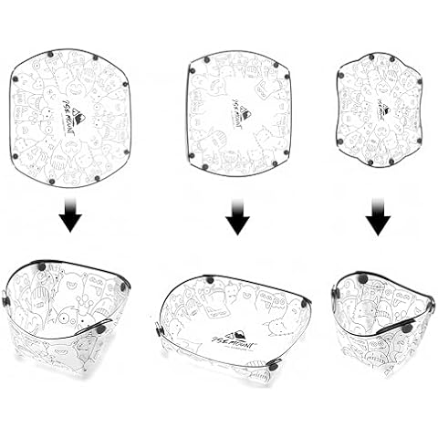 ThingsWoo Collapsible Camping Bowl Plate Set Cover