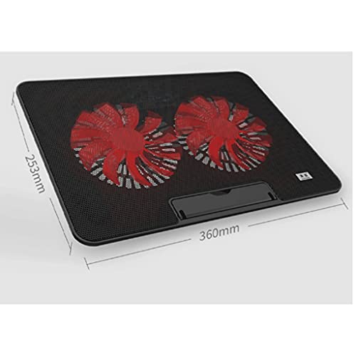 Base para laptop con ventilador y pantalla LCD miniatura 2