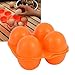 Reusable Plastic Egg Carton 4 Count Portable Shatterproof Egg Holder for Camping Travel Outdoor Picnic Secure Storage Container