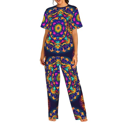 Pyjama mandala femme doux et confortable pour nuit et détente